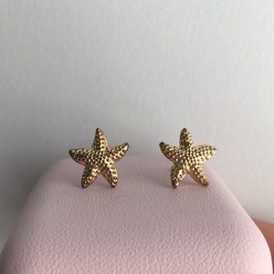 Gold Starfish Earrings